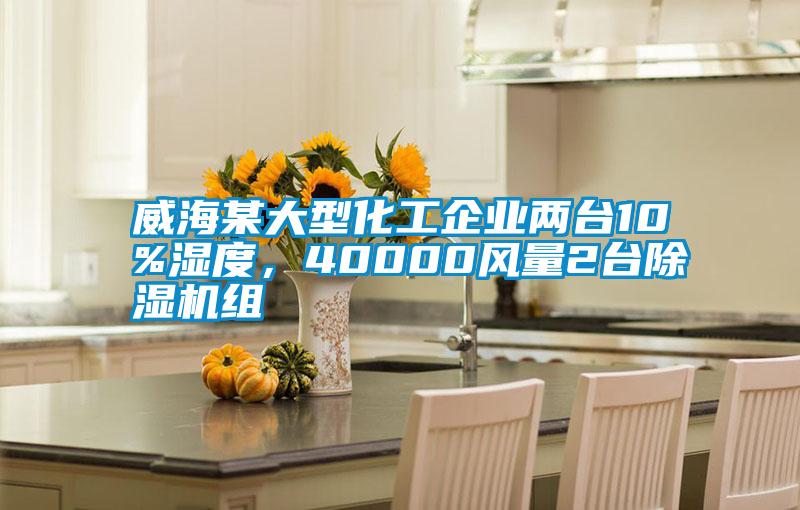 威海某大型化工企業(yè)兩臺10%濕度，40000風量2臺除濕機組