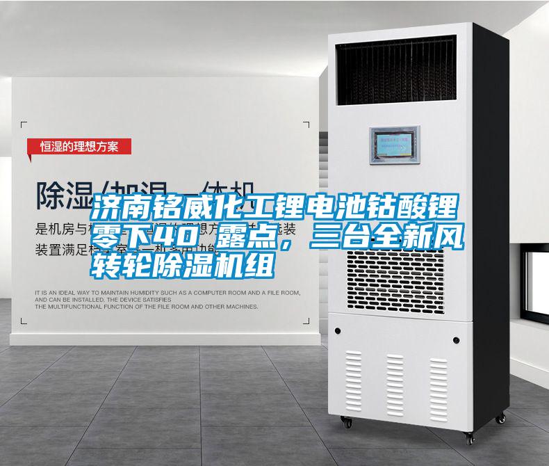 濟南銘威化工鋰電池鈷酸鋰零下40℃露點，三臺全新風轉(zhuǎn)輪除濕機組