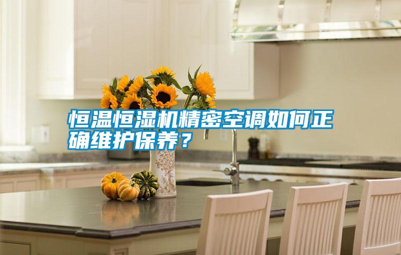 恒溫恒濕機(jī)精密空調(diào)如何正確維護(hù)保養(yǎng)？
