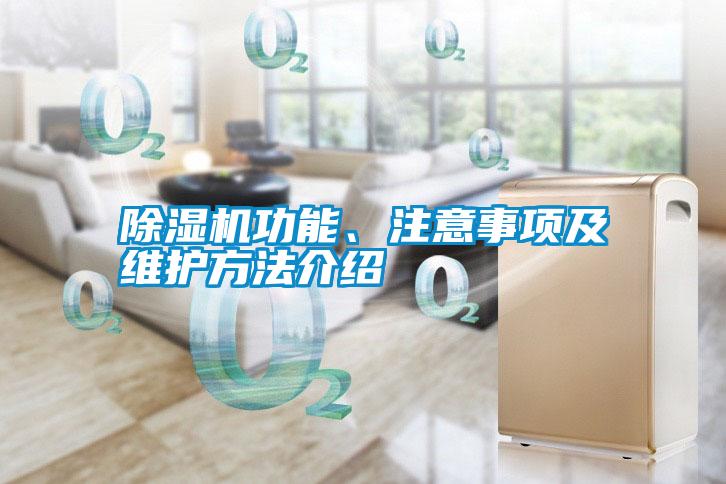 除濕機(jī)功能、注意事項(xiàng)及維護(hù)方法介紹