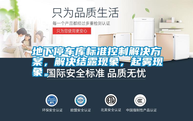 地下停車庫標準控制解決方案，解決結露現(xiàn)象，起霧現(xiàn)象。