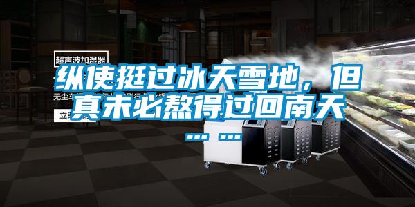 縱使挺過冰天雪地，但真未必熬得過回南天……