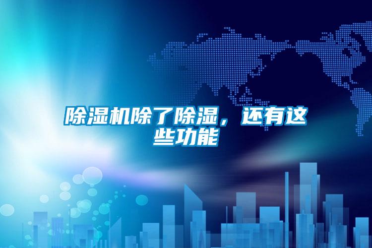 除濕機(jī)除了除濕，還有這些功能