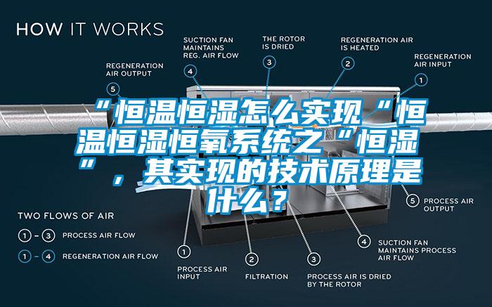“恒溫恒濕怎么實現(xiàn)“恒溫恒濕恒氧系統(tǒng)之“恒濕”，其實現(xiàn)的技術(shù)原理是什么？