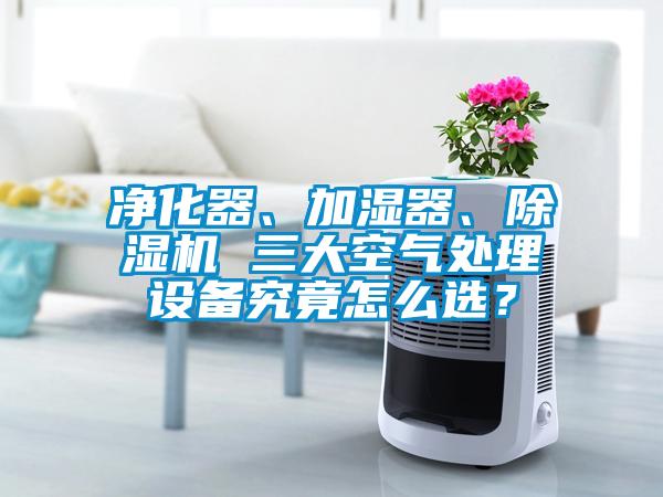 凈化器、加濕器、除濕機(jī) 三大空氣處理設(shè)備究竟怎么選？