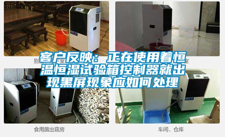 客戶反映：正在使用著恒溫恒濕試驗箱控制器就出現黑屏現象應如何處理