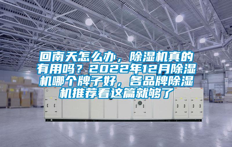 回南天怎么辦，除濕機(jī)真的有用嗎？2022年12月除濕機(jī)哪個(gè)牌子好，各品牌除濕機(jī)推薦看這篇就夠了