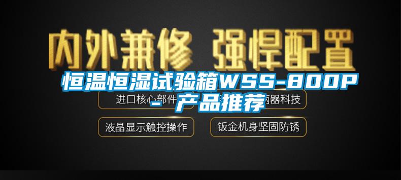恒溫恒濕試驗(yàn)箱WSS-800P - 產(chǎn)品推薦