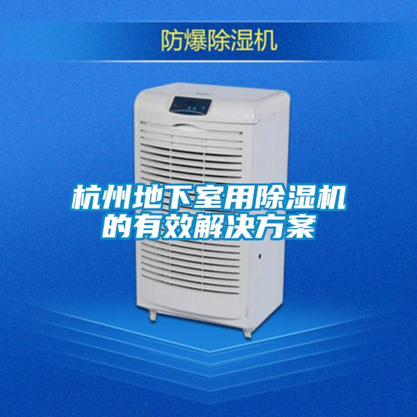杭州地下室用除濕機(jī)的有效解決方案