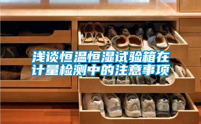 淺談恒溫恒濕試驗箱在計量檢測中的注意事項