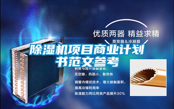 除濕機(jī)項(xiàng)目商業(yè)計(jì)劃書(shū)范文參考