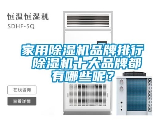 企業(yè)新聞家用除濕機品牌排行 除濕機十大品牌都有哪些呢？