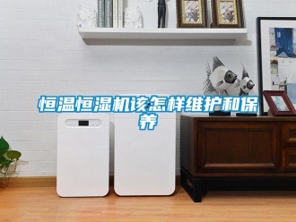 知識百科恒溫恒濕機該怎樣維護和保養(yǎng)