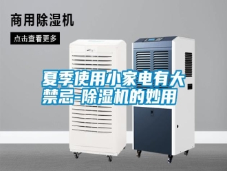 常見問題夏季使用小家電有大禁忌-除濕機的妙用